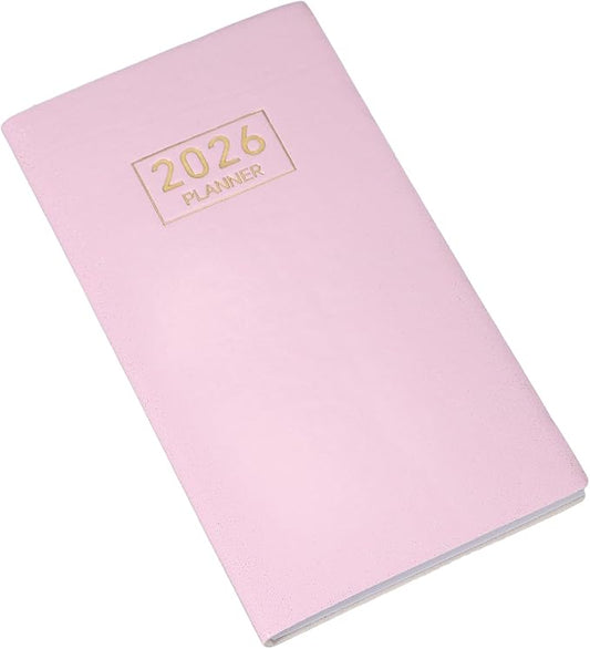 PATIKIL 2026 Daily Planner Notebook, 6.8 x 3.8" 64 Sheets Undated to Do List Daily Weekly Monthly Goals Pocket Notebook for Office Home Study Work Weeding Time Management, Star Pink