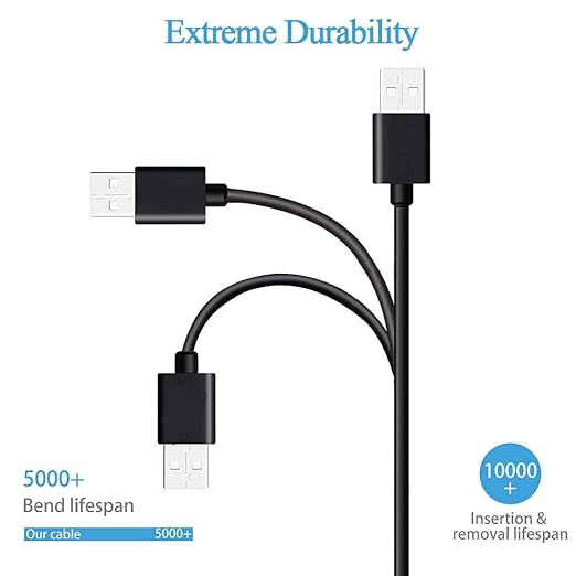 Olort Mini-USB Charging Cord Cable for TI 84 Plus CE/CE Color Graphing Calculator, TI-Nspire II/CX/CX CAS Graphing Calculator Charger Cable Replacement