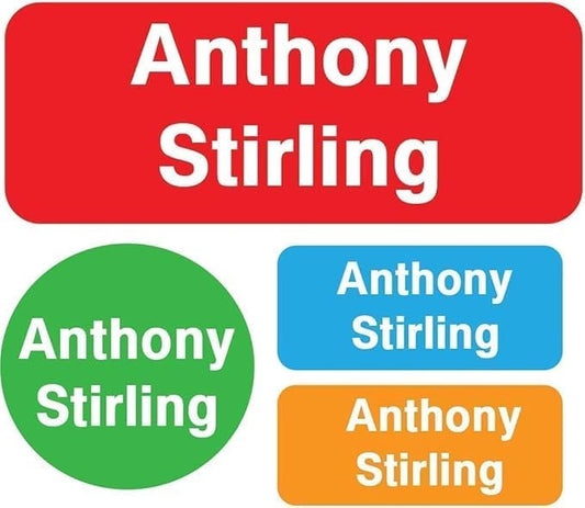 Waterproof Custom Name Stickers (135 Labels) - Personalized Daycare Labels for Clothing, Water Bottles, Lunch Boxes & School Supplies - Ideal for Camp & Daycare - No-Iron (Mixcolors)