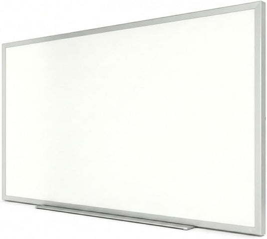 TRU RED Melamine Whiteboard | Dry Erase Board for Wall, White Board with Gray Aluminum Frame, 5 ft x 3 ft