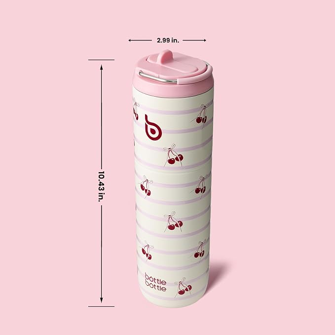 BOTTLE BOTTLE Insulated Water Bottle 24oz with Straw Lid and Handle Sports | for Travel Gym school,Stainless Steel Water Bottles,Double-Wall,Vacuum Metal,Leak Proof,BPA-Free