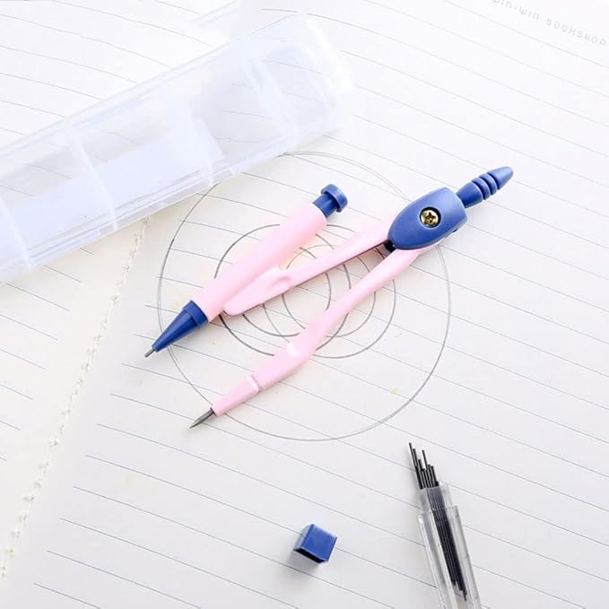 Mathematical Geometry Set Compass Set, Compass for Geometry Math Geometry Kit Drafting and Drawing Tools for Student and Engineering Drawing Student Compass Set(A)