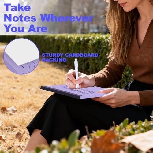 3 Pack Colored Legal Pads 8.5 x 11 Inch, Wide Ruled Notepads Lined Memo Note Pads, 8.5x11 Inch Micro Perforated Writing Pads 30 Sheets Per Pad for Work Study Daily Note Taking List