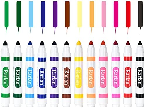 Rarlan Washable Markers Bulk for Kids, Bulk pack, 12 Colors, 240 Count (Pack of 6)