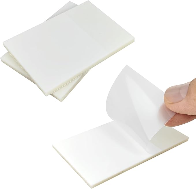 300 Pcs Transparent Sticky Notes, 2x3 Inch Waterproof See Through Sticky Notes for School Office Books Annotation (2x3 Inch)