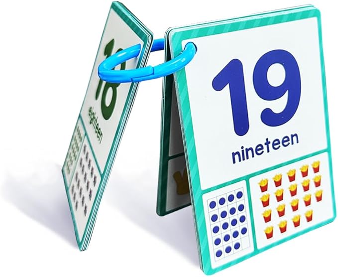 Lachilly Number 1-100 English Flashcards, High Frequency Words, Kindergarten ESL Teaching Materials, Autism Learning Materials, Vocabulary Building, 15 Cards 28 Words