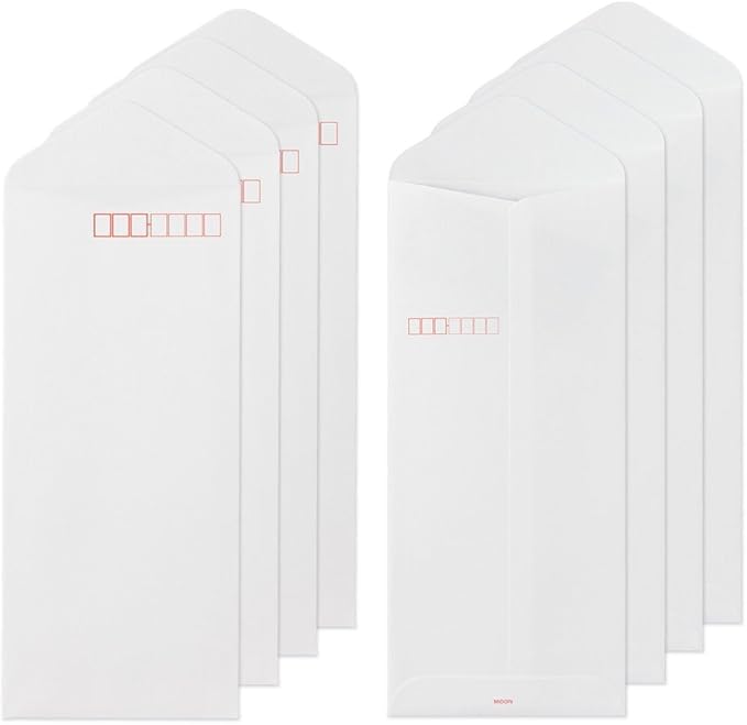 Midori Stationery Set for Writing Beautiful Letters + Beautiful Mailing Envelopes, Vertical Thank You Note