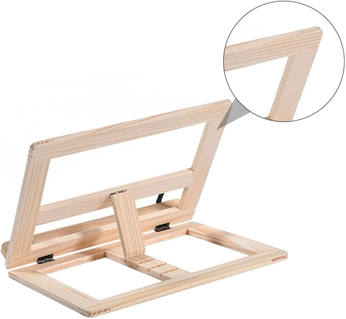 TEHAUX 1pc Wooden Reading Rack Versatile Book Holder for Desk Sofa Bed Compact and Design for Students and Adults Supports Tablets and More