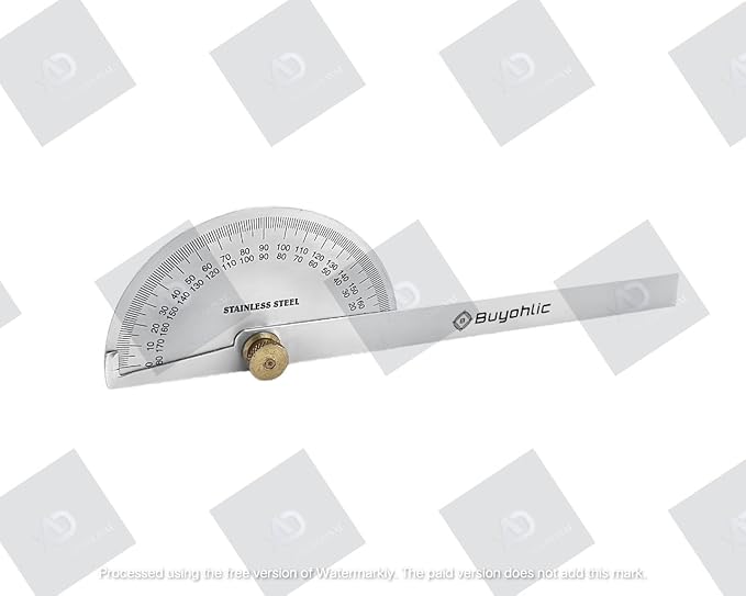 Stainless Steel Protractor 0-180 Degrees Machine Tools ((Degree Protractor))