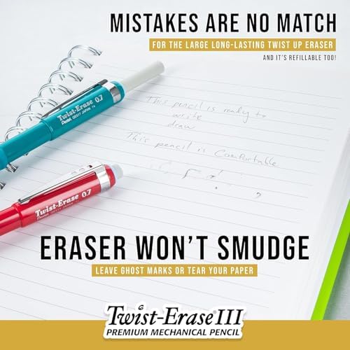 Pentel Twist Erase Refill Erasers, Pack of 18