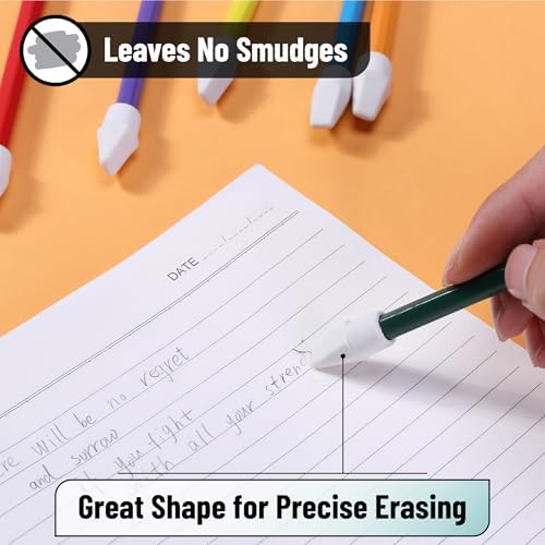 Mr. Pen- White Pencil Top Erasers, 120 pcs, Eraser Caps for Pencils | White Pencil Head Erasers for Pencils Tops (Pack of 4)