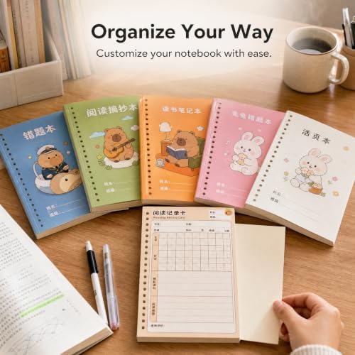 Capybara Loose Leaf Paper Refill, Capybara Refill - Grid