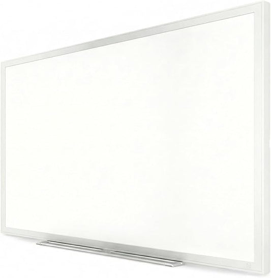 Staples TRU RED Melamine Whiteboard | Dry Erase Board for Wall, White Board with Gray Aluminum Frame, 3 ft x 2 ft