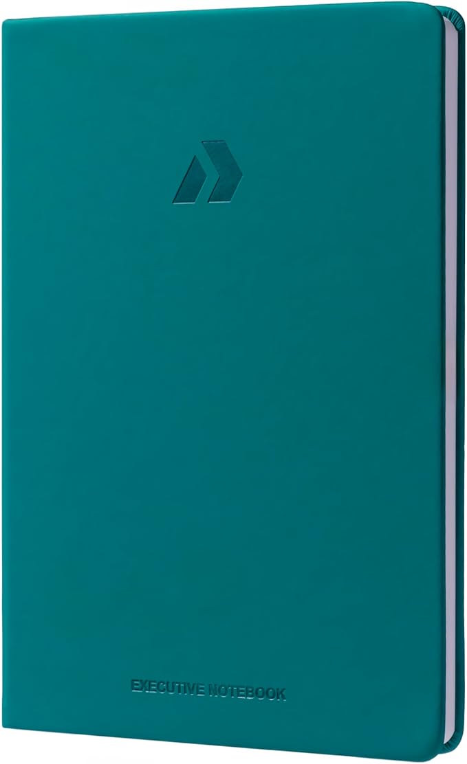 Nextnoid Hardcover Lined Notebook Journal - 120 GSM Thick Paper, Medium A5-160 Pages - Perfect For Writing, Journaling and Note-Taking (Dark Turquoise, Ruled)