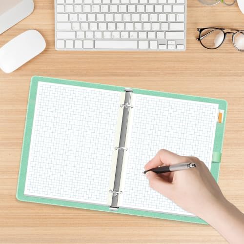 (3-Pack) Graph Filler Paper - 3-Hole Punched 4 x 4 Graph Paper, 8-1/2" x 11", 300 Sheets/600 Pages Loose-Leaf Grid Paper for Office/Home/School