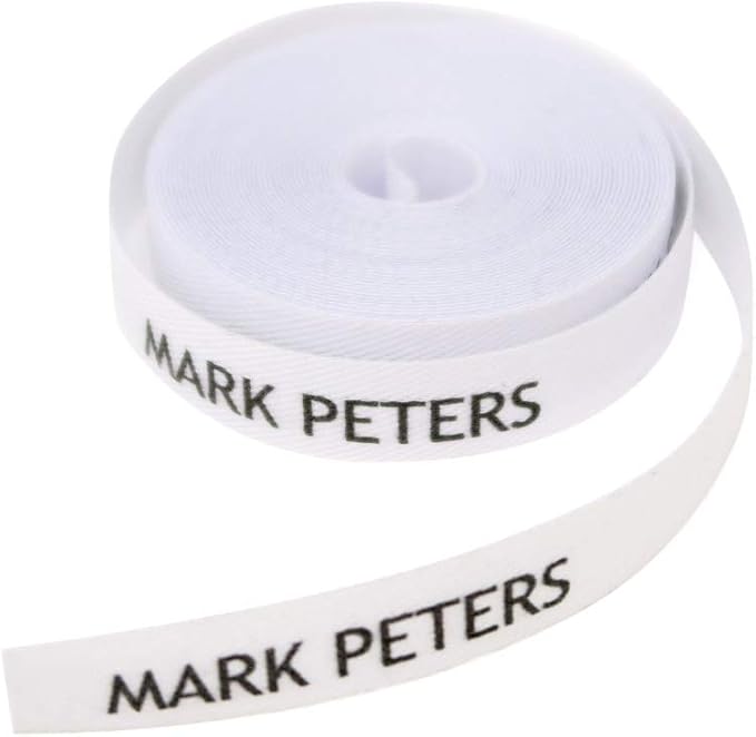 Iron On Name Tags for Clothes: Customizable Fabric Labels, Safe for Kids' School Uniforms, Baby Clothing (36-Pack)