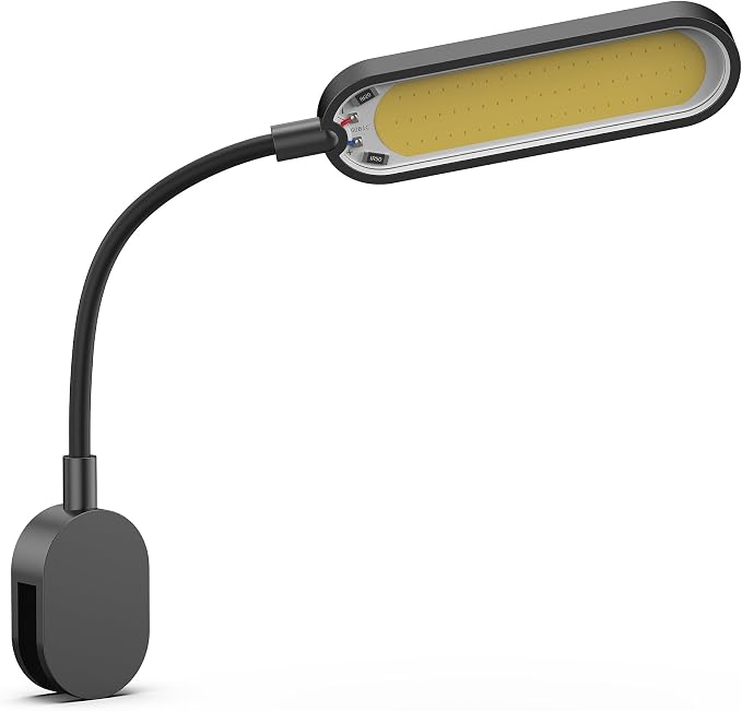 NICREW Nano Clip-on Aquarium Light, Planted Fish Tank Light with White COB LEDs, 5 Watts