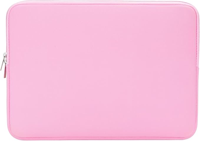 RAINYEAR 15.6 Inch Laptop Sleeve Protective Case Soft Carrying Zipper Bag Cover Compatible with 15.6" Notebook Computer Ultrabook Chromebook (Pink)