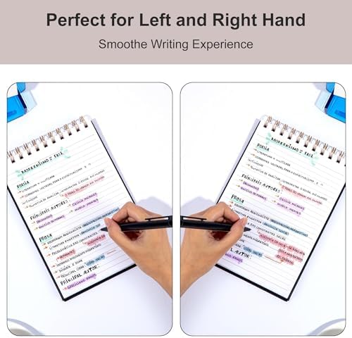 3 Pack Steno Pads Spiral 6 x 9 Inch,Top Bound Spiral Notebook College Ruled