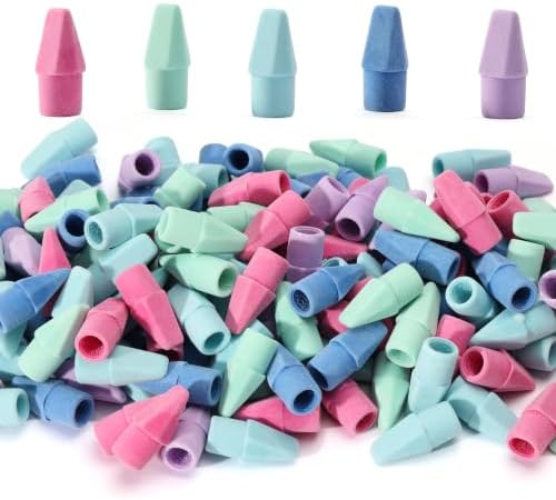 Mr. Pen-Bulk Pencil Top Erasers, 1000 Pack, Colorful, Latex-Free