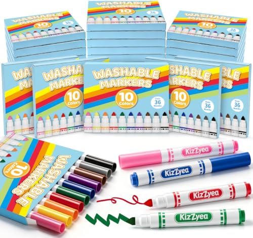 Washable Markers Bulk, Markers for Kids, 10 Assorted Colors, 48 Boxes 480ct