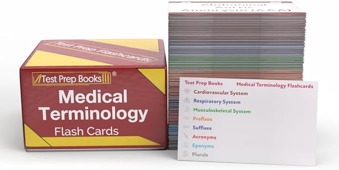 Medical Terminology Study Cards 2026-2027: Med Term Review for Health Professionals [Full Color Cards]