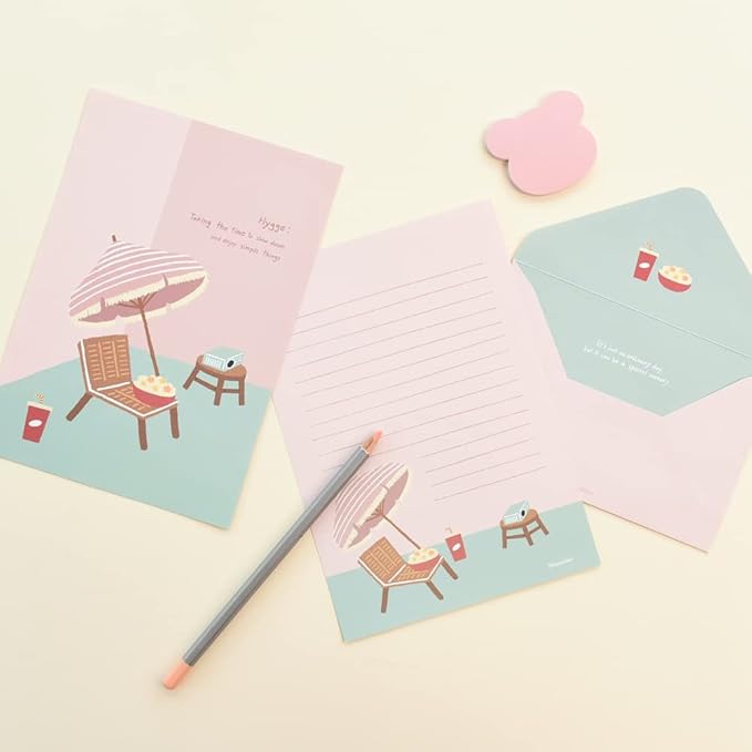 Monolike Ordinary Days Letter Paper and Envelopes Set - 8Type, 32 Letter Paper + 16 Envelopes
