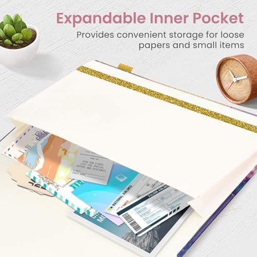 Taja Pretty Journal for Women, 5.7" x 8.3" Lined Notebook for Journaling