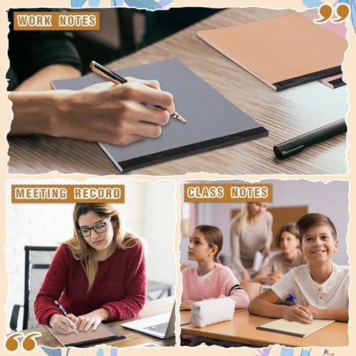 Fuutreo 8 Pcs Legal Pads 8.5 x 11 Colored Note Pads, Advanced Grey