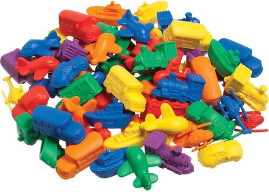 Make Math and Learning Fun with These Colorful Transportation Counters! Perfect for Early Math Skills, Sorting, Patterning, and Imaginative Play. Hands-on Learning at School or Home.Set of 24