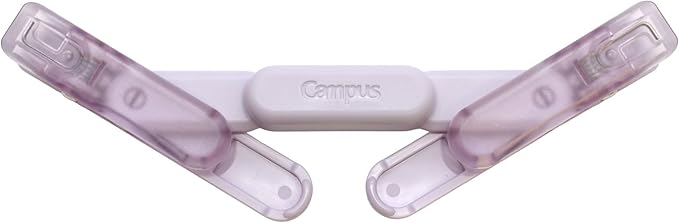 KOKUYO Campus Book Clip, Portable Pen-Style Holder for Thick Textbooks, Independent Dual Clips, Semi-Transparent Design to See Text - Green