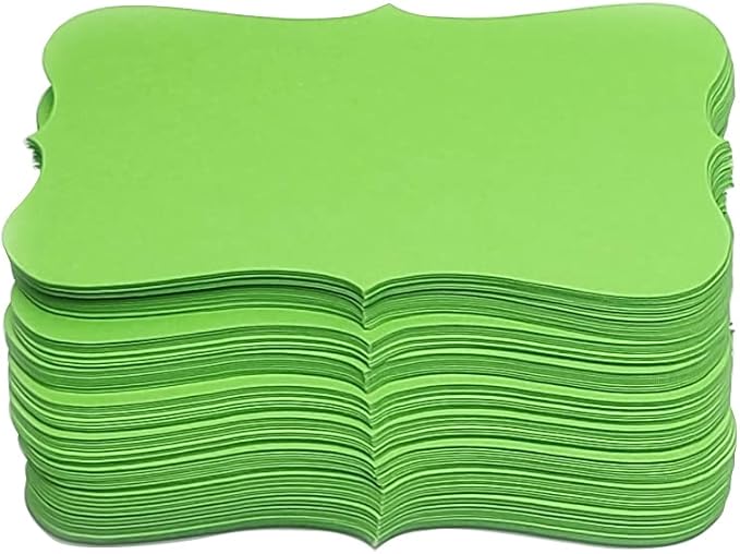 PPAPPAPPIYO Color Index Cards 3.5 x 2, 180gsm Thick Cardstock, Blank Colored Flash Cards for Study, Notes, Business Cards & Labels, Small Notecards 100 Pack (yellow green)