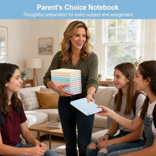 ViVin 48 Pack A5 Hardcover Lined Notebook,192 pg College Ruled 5.5x8.3