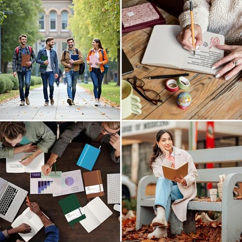 ViVin 3 Pack A5 Hardcover Lined Notebook,192 pg College Ruled 5.5x8.3