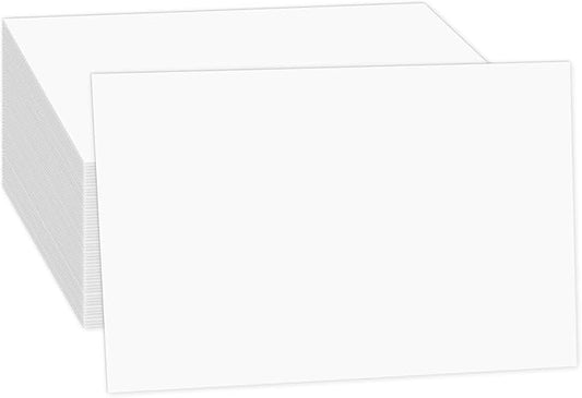 White Large Index Cards 6x9 Cardstock, Goefun 80lb Thick Printer Paper, 100 Pack Big Notecards Blank for Menus, Party Invitations, Greetings, Flash Cards, DIYs