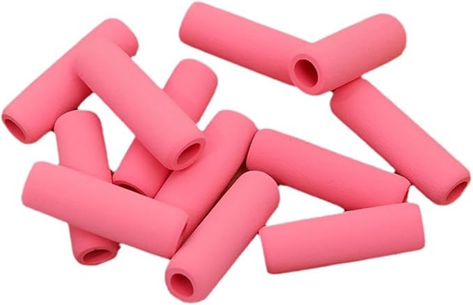 Ruiwaer 20PCS Soft Cushion Pencil Grips Pencil Holders Writing Aid Pencil Holder Writing Drawing Aid Pen Holder for Kids, Students, Adults, Blue, Yellow, Purple, Green and Pink