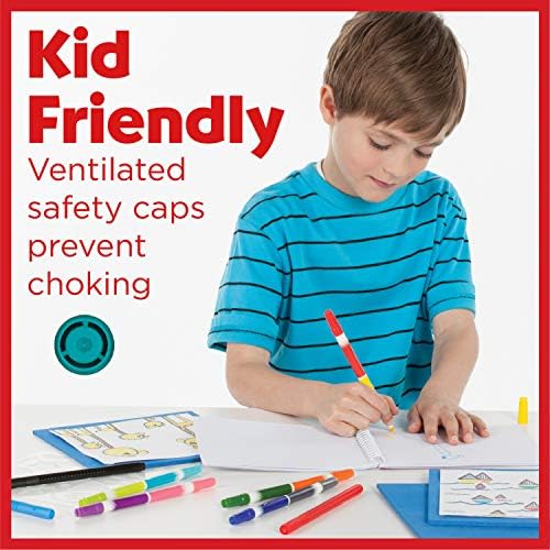 Faber-Castell DuoTip Washable Markers - 24 Markers, 48 Colors