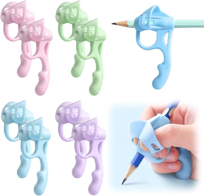 Pencil Grips for Kids Handwriting, 2025 New Toddler Pencil Grip Pencil Holder for Kids, Finger Grips for Pencils, Practice Writing for 2-4 Years Toddlers, Special Education School Supplies (8 PCS)
