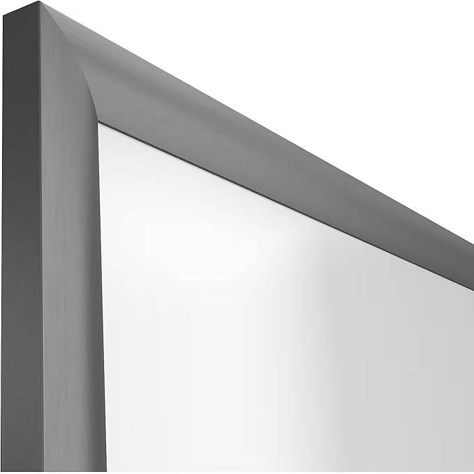 TRU RED™ Magnetic Porcelain Dry Erase Board, Gunmetal Frame, 4' x 3', Wall-Mountable, Aluminum