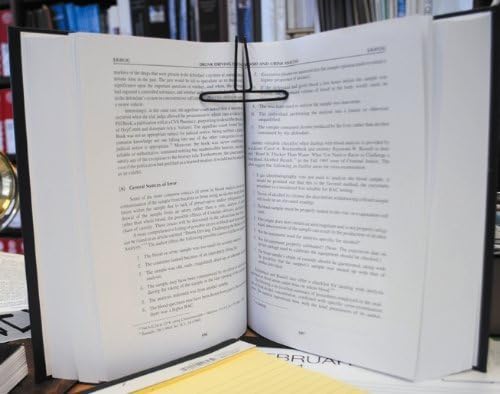 Book Magic Book Clip and Stand (Black), Portable, Metal Clip Holds Books Upright, for Reading, for Book Lovers, Made in USA