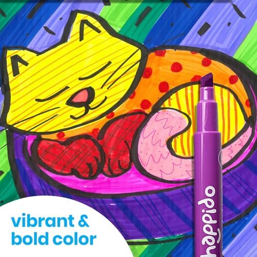 International Arrivals Happido Double-Sided Markers for Kids, Set of 24