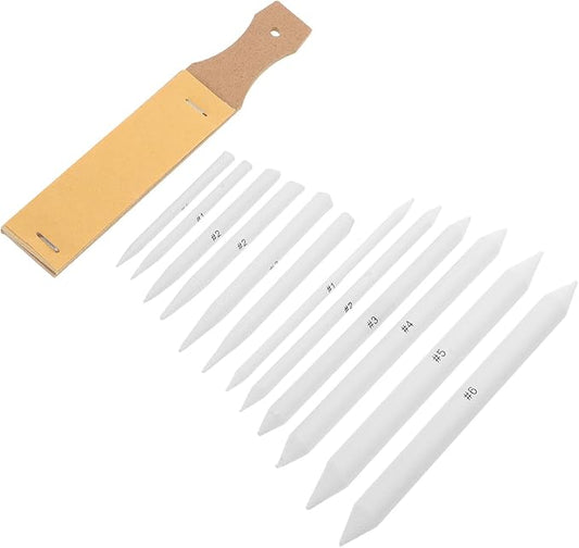 NIYANGLE Artist Blending Stumps Set with Sandpaper Board for Drawing Charcoal Pencils Pastels Sketching Tools Kit for Smooth Shading Blending and Precise Control in Art Supplies