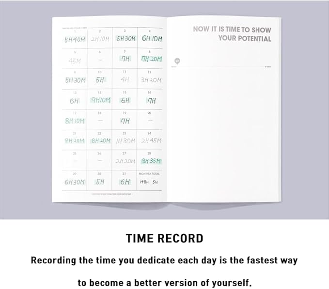 motemote 10-Minute Planner 31 DAYS – Undated Daily Planner with Time Blocking, Goal Setting & Reflection – Boost Productivity & Build Better Habits in Just 10 Minutes a Day, Lightweight & Portable, Study Plan, Color Chip Edition (Dark Horse)