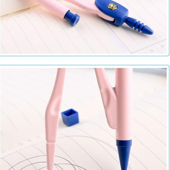 Mathematical Geometry Set Compass Set, Compass for Geometry Math Geometry Kit Drafting and Drawing Tools for Student and Engineering Drawing Student Compass Set(B)
