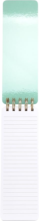 Eccolo Dayna Lee Collection Go-Getter Pink "I Have So Many Ideas" 3" x 8.5" Hardcover Spiral Memo Pad, 300 Pages
