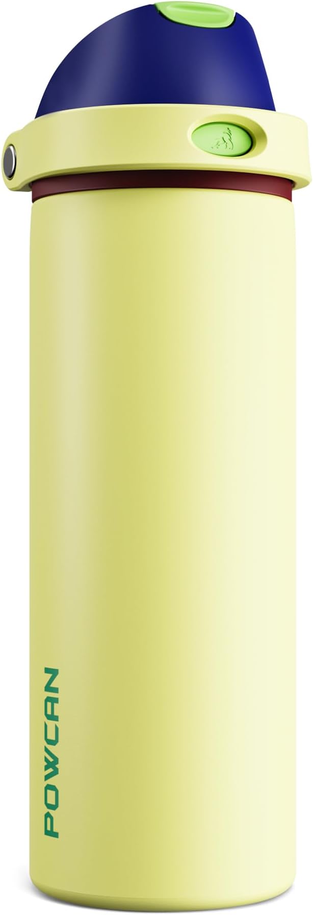 POWCAN 24 oz Insulated Stainless Steel Water Bottle: 2-in-1 Push-Button Spout & Quick-Flip Straw, Leakproof, Cold 24Hrs, Lockable, Fits Car Cup Holder, Ideal for Travel, Sports, Gift (Infinity Beam)