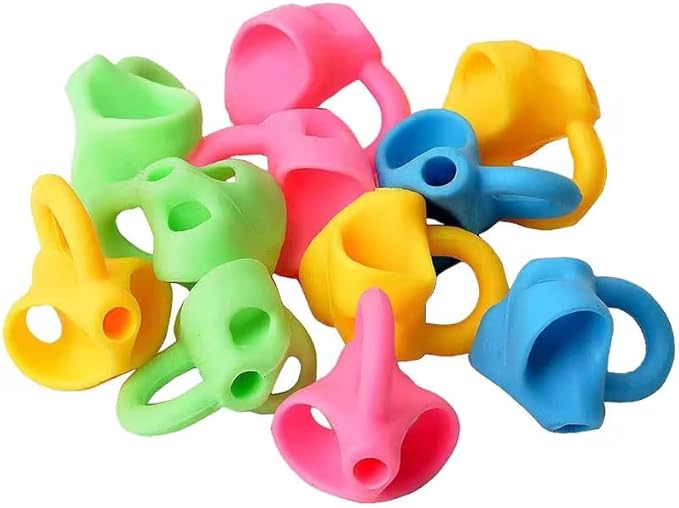 10 PCS Pencil Finger Grips for Kids Handwriting Grip Posture Correction Training Pen Writing Aid Tool for Kids Toddler Preschool Children Adults Students Special Needs