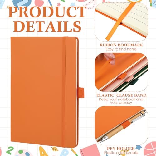 Laumoi 14 Pack Hardcover Lined Journal Notebooks Bulk,Earth Tone,A5