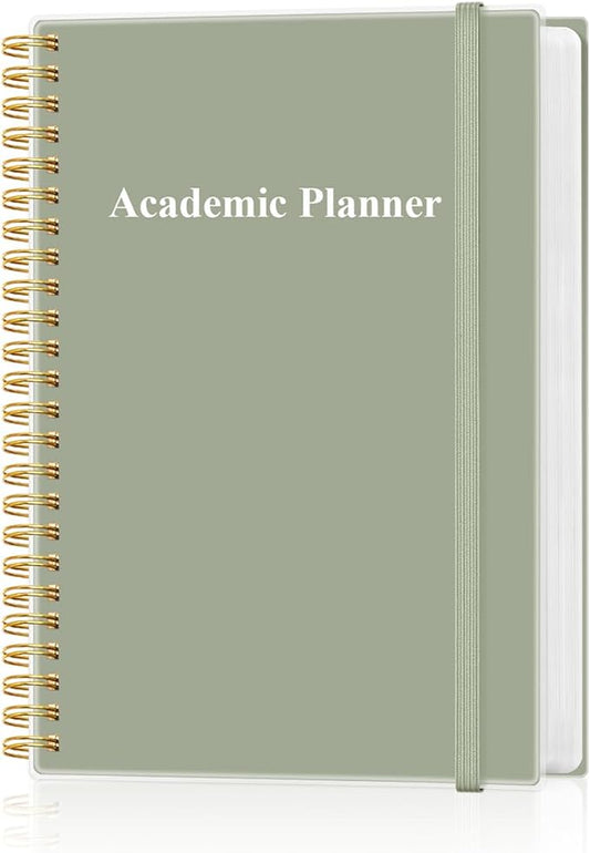 Academic Planner for 2026-2027 or Anytime - Undated Weekly Student Planner For Homeschool, High School, College & Nursing Students, 200 Pages, 5.8" x 8.5", Green