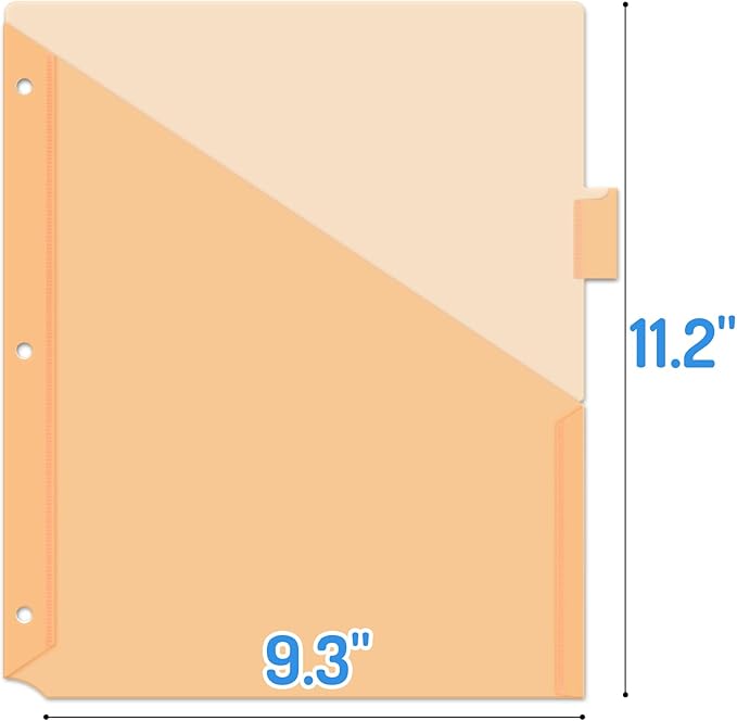 Forvencer 8 Count Dividers with Two Pockets, 8 tabs Binder Dividers for 3 Ring Binder Organizer, Multicolor, 3 Sets
